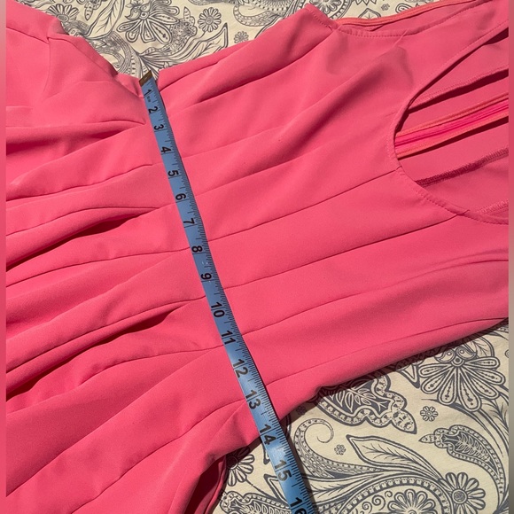 Modcloth Pink retro pinup rockabilly swing dress, scoop neck, small - Picture 6 of 7